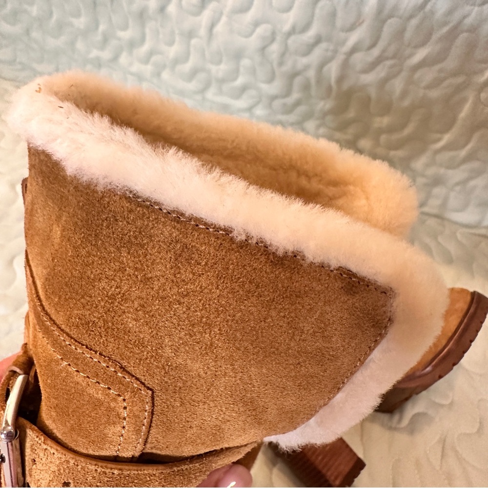 Sigerson Morrison Evanlee‎ Dyed Shearling Suede Boots 7.5 Brand New - Picture 11 of 15